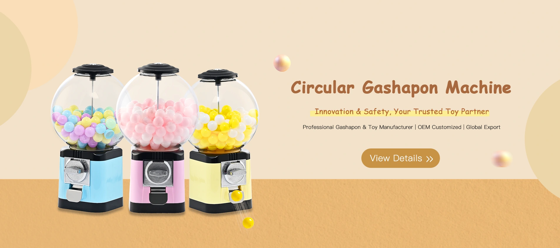 Nhà máy máy Gashapon tròn Trung Quốc