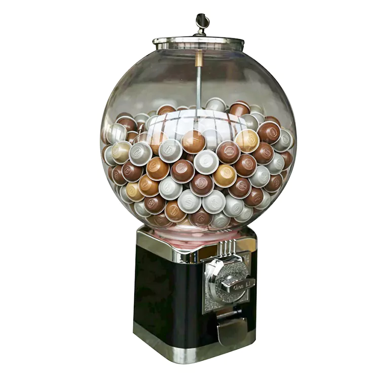 Máy Gashapon viên nang cà phê tròn